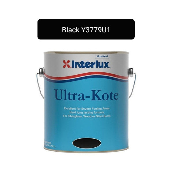 Interlux Paint, Interlux Ultra-Kote Hard Antifouling Bottom Paint, Black