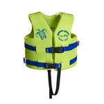 Texas Recreation, Super Soft Vinyl-Coated Small Child's Life Jacket, Green