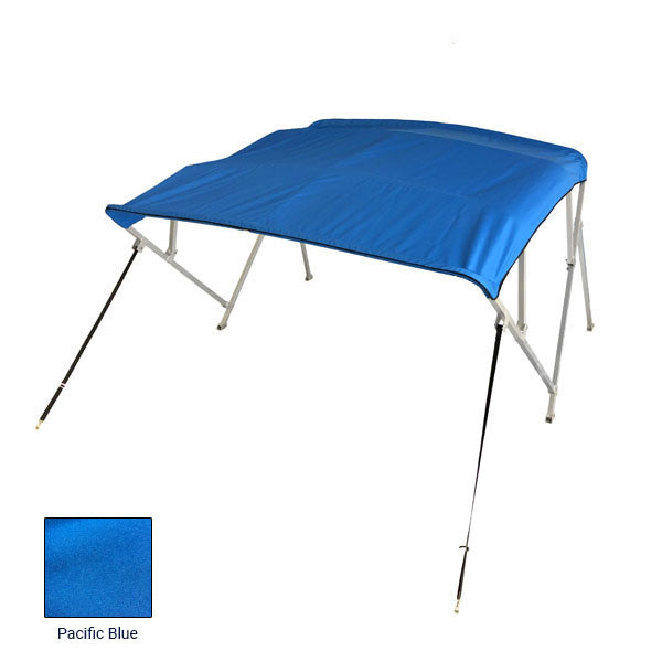 Gen3 Marine 4 Bow Pontoon Bimini Top 56” H x 8’ L 97-103” W Breathable UV-Mildew Resistant Fabric, Free Rear Support Poles, P