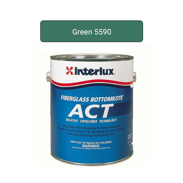 Interlux Paint, Interlux ACT Ablative Antifouling Bottom Paint, Green - Gallon - Y5990U-1