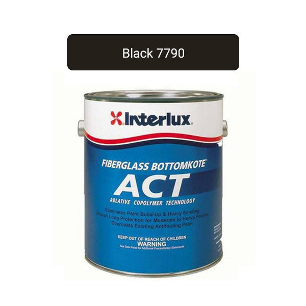 Interlux Paint, Interlux ACT Ablative Antifouling Bottom Paint, Black - Quart - Y7790U-QT