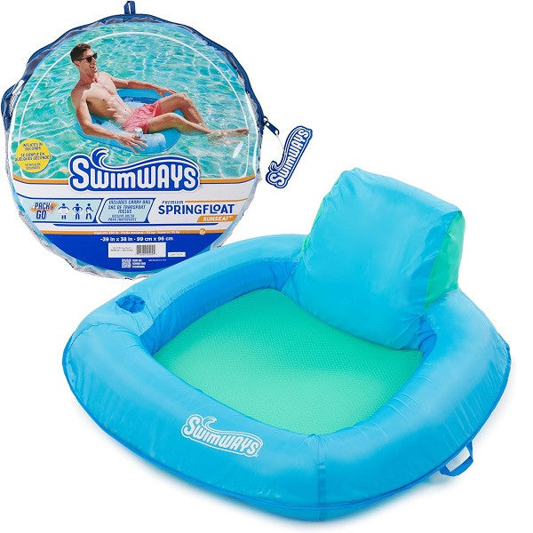 SwimWays Floating SunSeat, Sky Blue/Aqua