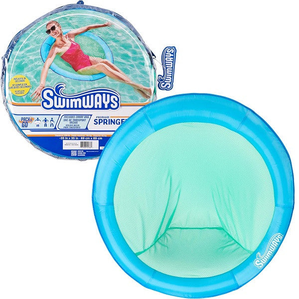 SwimWays Floating Papasan Float, Sky Blue