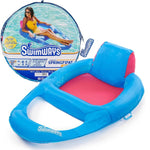 SwimWays Premium Spring Float Recliner, Ultra Blue/Magenta