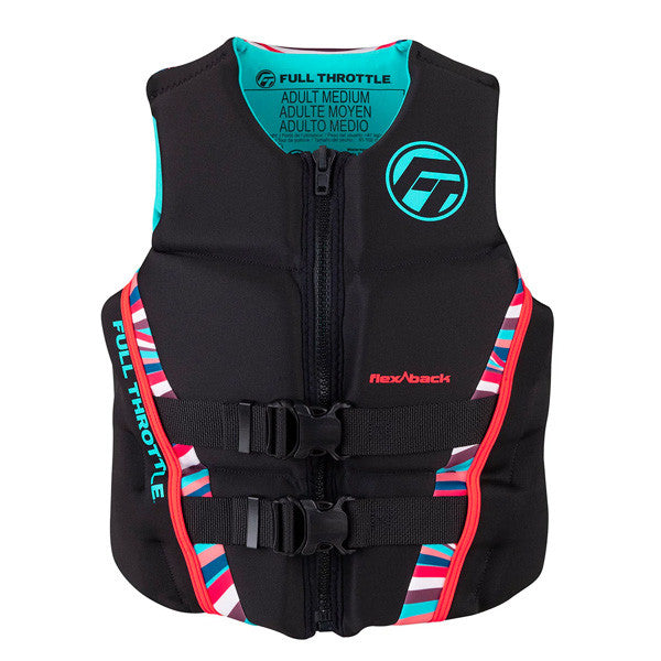 Full Throttle Rapid-Dry Flex-Back Women's Life Jacket, L