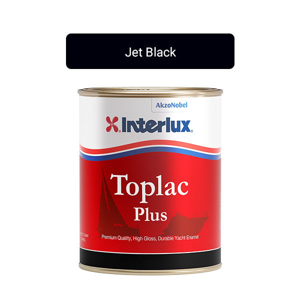 Interlux Paint, Interlux Toplac Plus Marine Paint, Jet Black - YLK999, Quart