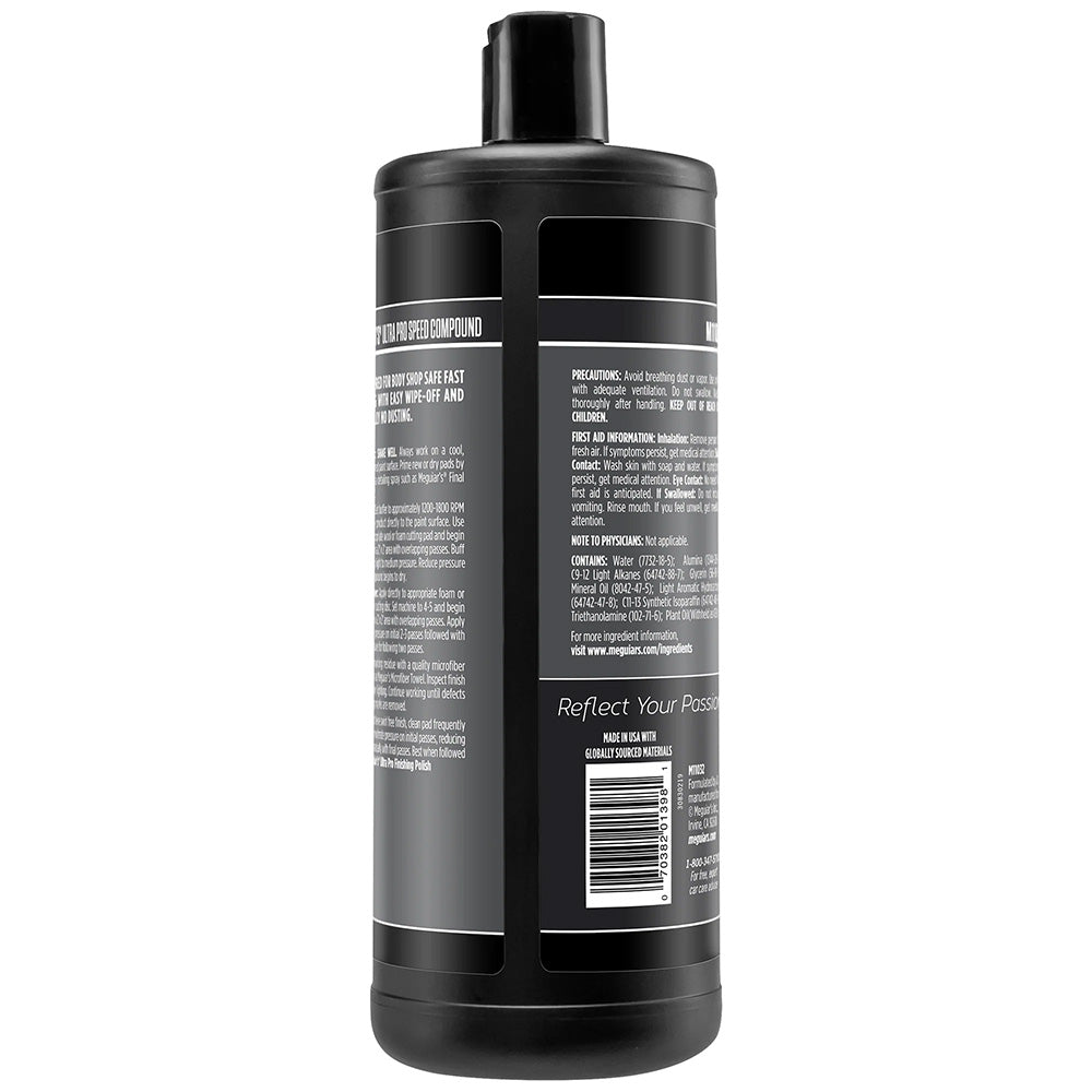 Meguiar's, Meguiar's Mirror Glaze Ultra Pro Speed Compound - Heavy Cut, High Gloss - 32oz