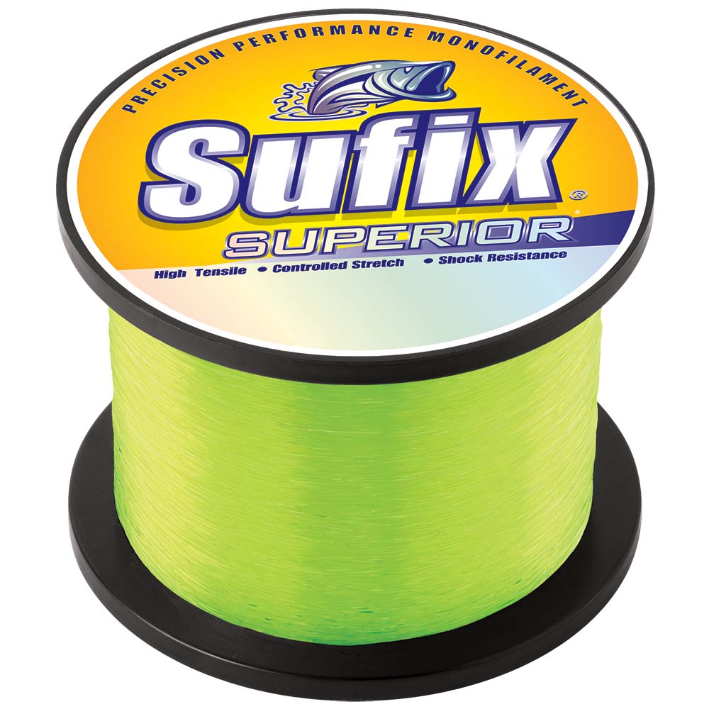 Sufix Superior Hi-Vis Yellow Monofilament - 25lb - 2145 yds