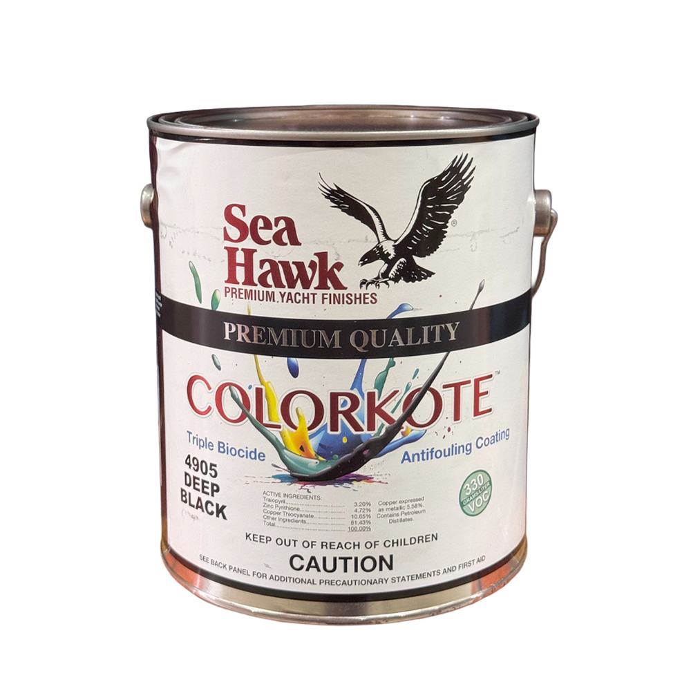 Sea Hawk Colorkote Triple-Biocide Antifouling Boat Bottom Paint, Black