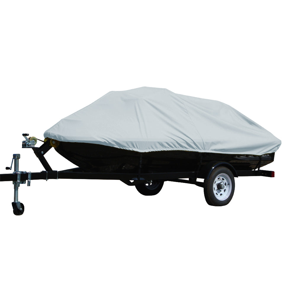 Carver by Covercraft, Carver Poly-Flex II Styled-to-Fit Cover f/2-3 Seater Personal Watercrafts - 124" X 48" X 44" - Grey