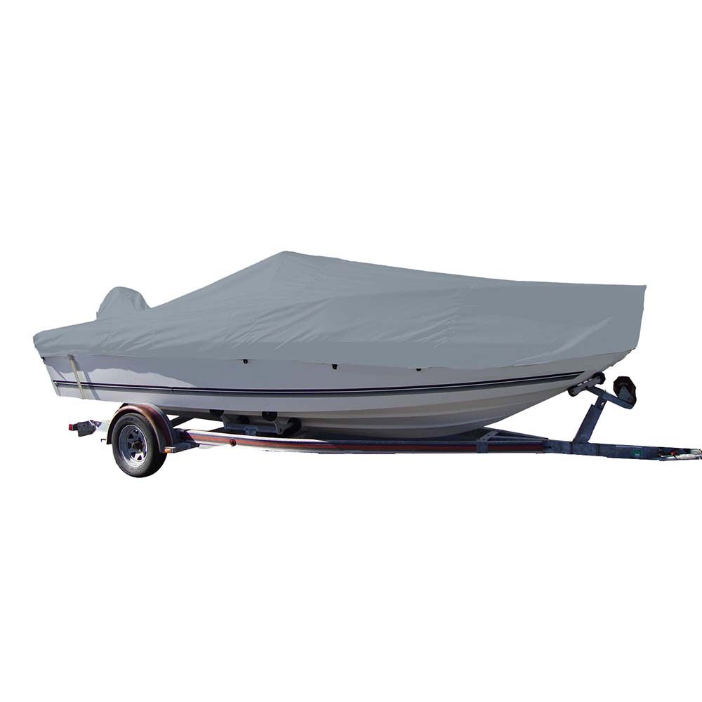 Carver by Covercraft, Carver Sun-DURA® Styled-to-Fit Boat Cover f/22.5' V-Hull Center Console Fishing Boat - Grey