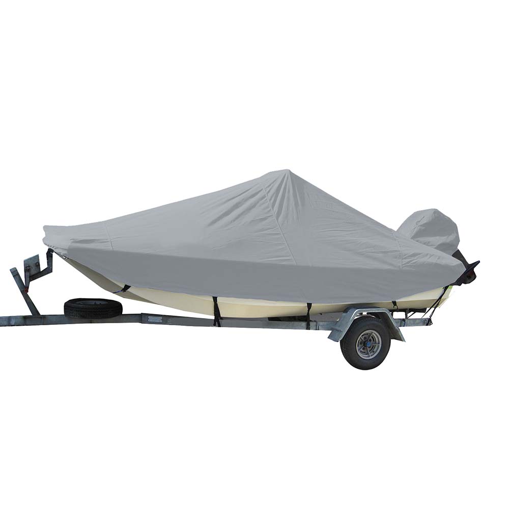 Carver by Covercraft, Carver Sun-DURA® Styled-to-Fit Boat Cover f/20.5' Bay Style Center Console Fishing Boats - Grey