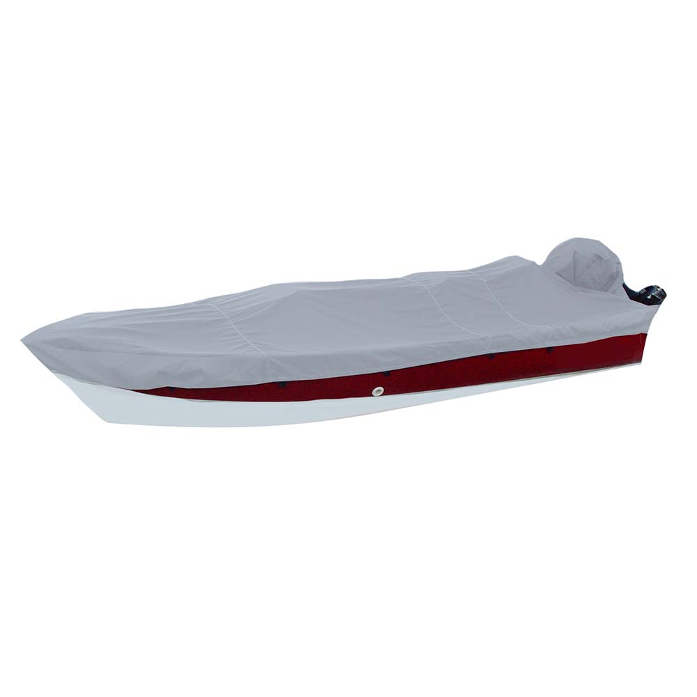 Carver by Covercraft, Carver Poly-Flex II Styled-to-Fit Boat Cover f/17.5' V-Hull Side Console Fishing Boats - Grey