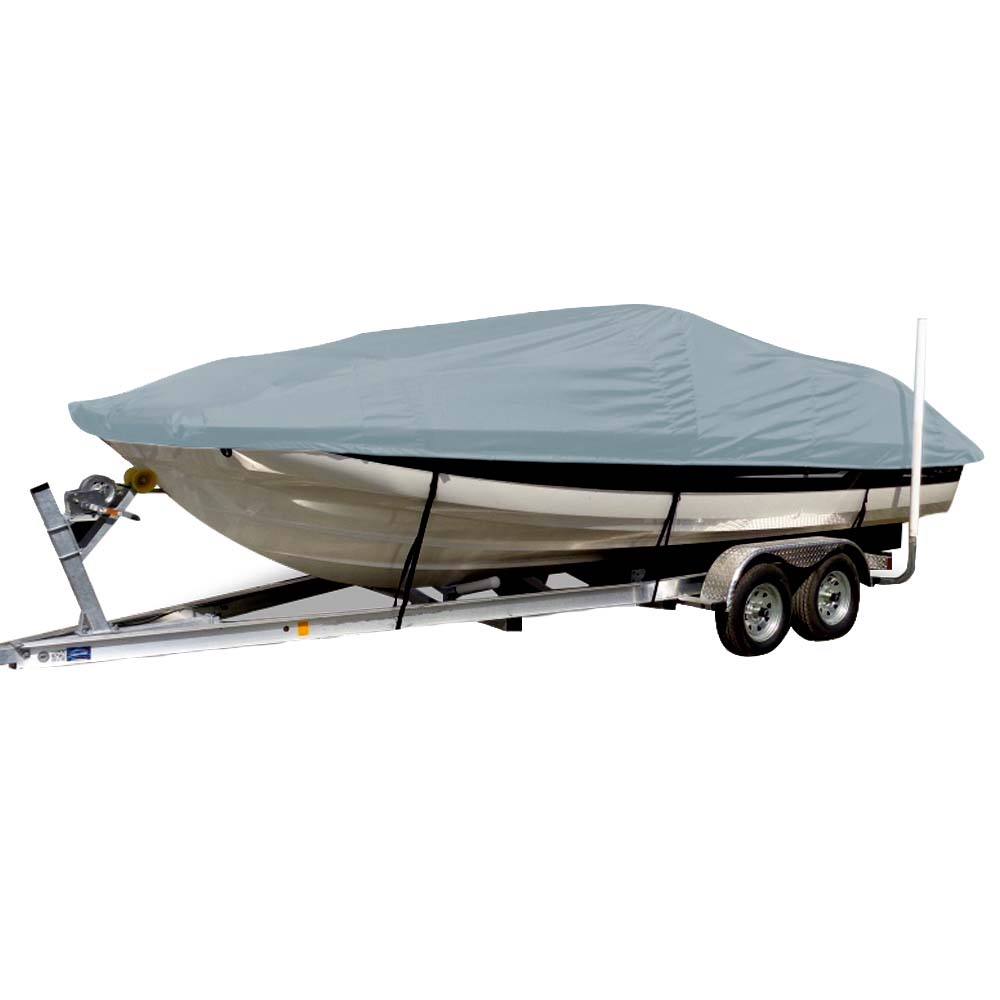 Carver by Covercraft, Carver Sun-DURA® Styled-to-Fit Boat Cover f/22.5' Sterndrive Deck Boats w/Low Rails - Grey