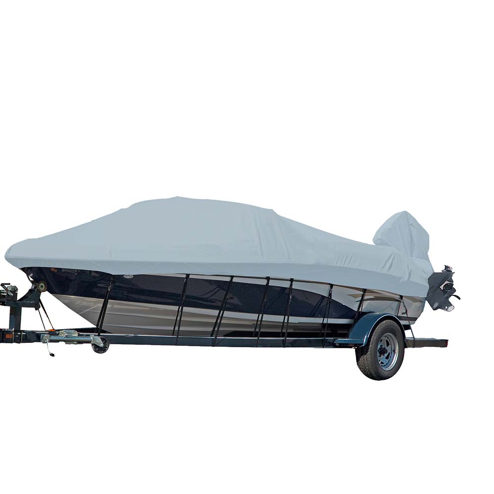 Carver by Covercraft, Carver Sun-DURA® Styled-to-Fit Boat Cover f/16.5' V-Hull Runabout Boats w/Windshield & Hand