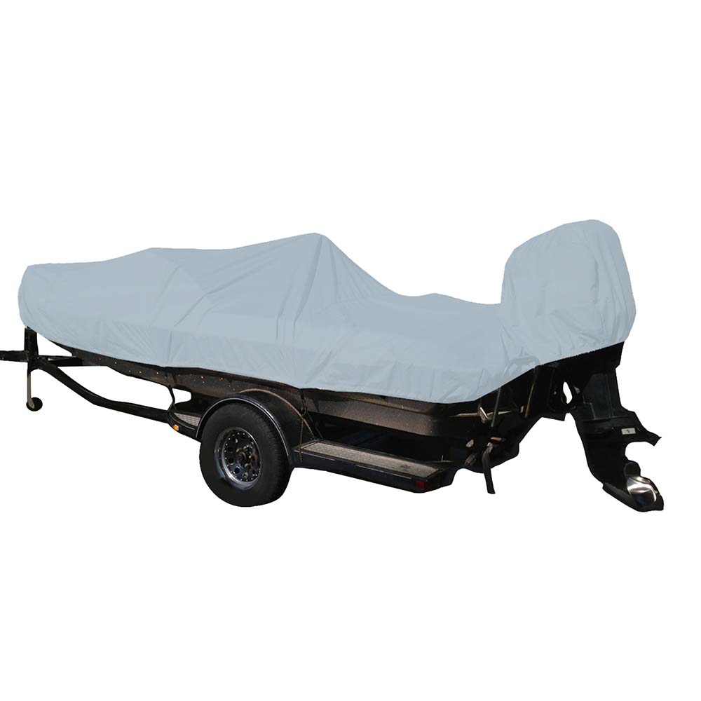 Carver by Covercraft, Carver Poly-Flex II Styled-to-Fit Boat Cover f/17.5' Fish & Ski Style Boats w/Walk-Thru Windshi