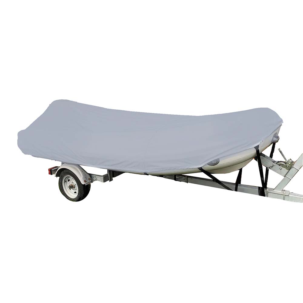 Carver by Covercraft, Carver Poly-Flex II Styled-to-Fit Boat Cover f/10.5' Sport-Type Inflatable Boats - Grey