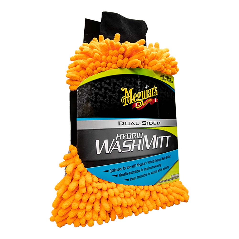 Meguiar's, Meguiar's Hybrid Wash Mitt - Extremely Plush Microfiber Wash Mitt f/Gently Waxing While Washing