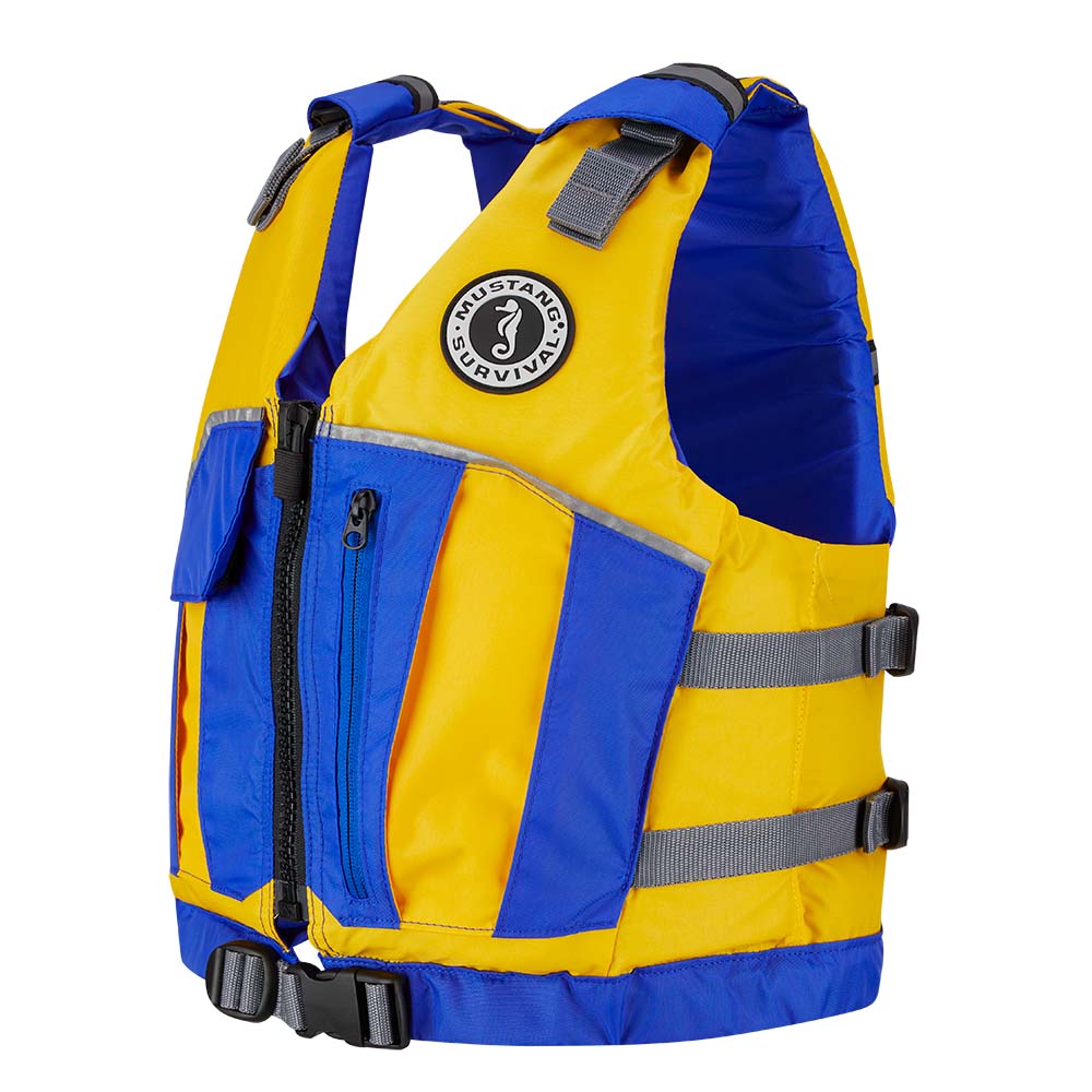 Mustang Survival, Mustang Youth Reflex Foam Vest - Yellow/Royal Blue