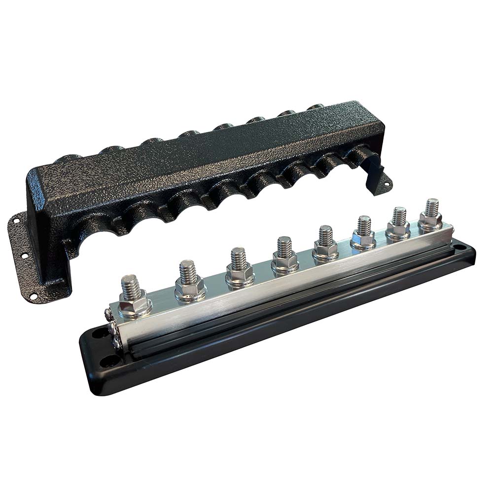 Victron Energy, Victron Busbar 600A 8P & Cover 8X 3/8" Plus 8X M8 Terminals