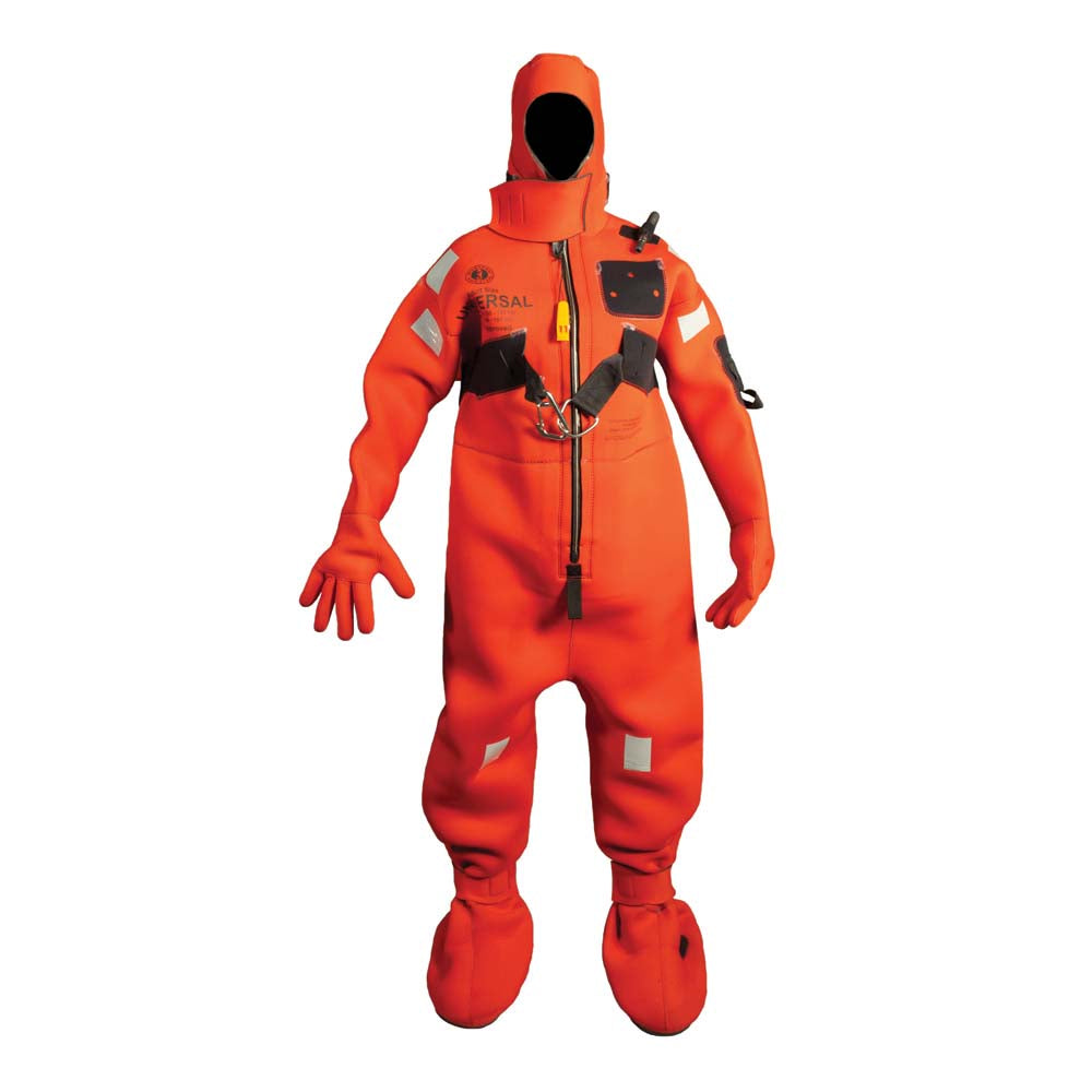 Mustang Survival, Mustang Neoprene Cold Water Immersion Suit w/Harness - Red - Adult Oversized