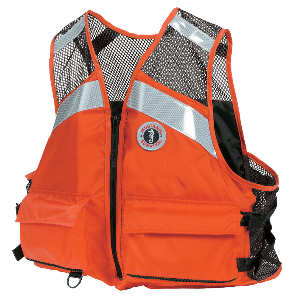 Mustang Survival, Mustang Industrial Mesh Vest - Orange - XXL/3XXL