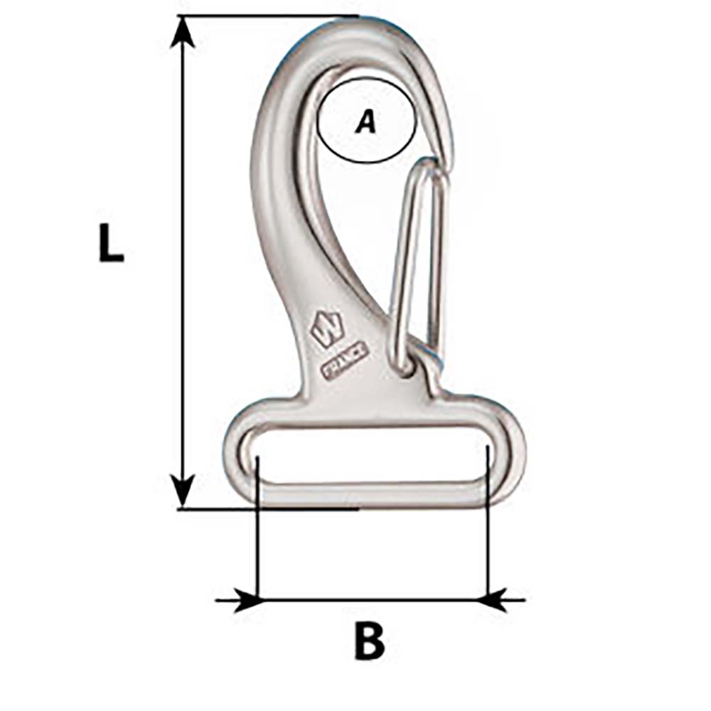 Wichard Marine, Wichard Webbing Snap Hook - 30mm - Length 60mm