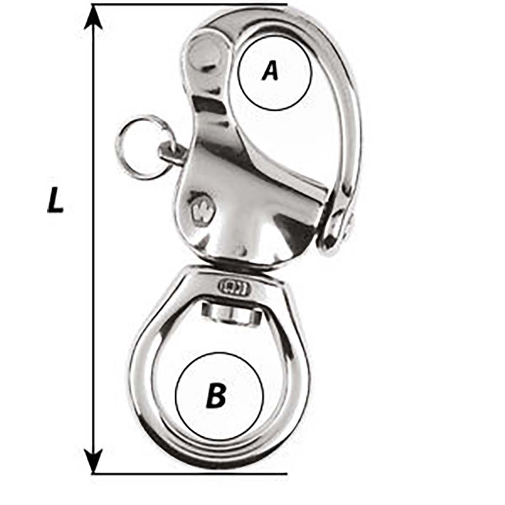 Wichard Marine, Wichard HR Snap Shackle - Large Bail - Length 105mm