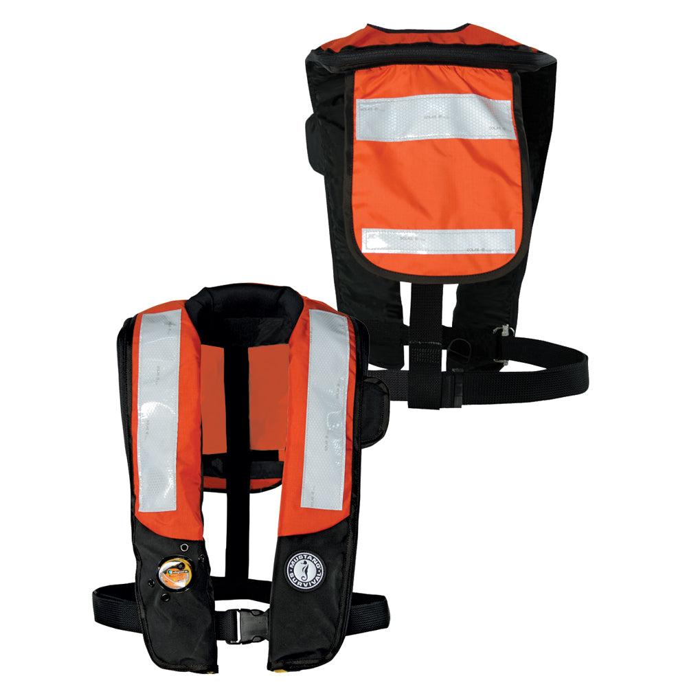 Mustang Survival, Mustang HIT Inflatable PDF w/SOLAS Reflective Tape - Orange/Black - Automatic/Manual