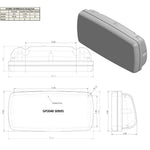 NavPod SystemPod Pre-Cut f/Raymarine Axiom 9/Axiom+ 9 on Right & 1 Instrument (3.6″ hole) on Left f/12″ Wide