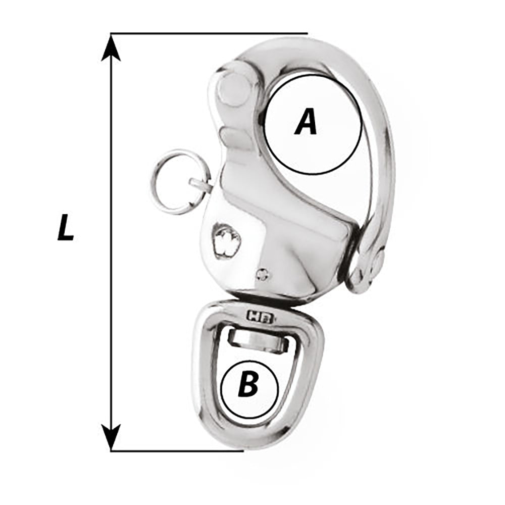 Wichard Marine, Wichard 3-1/2" Snap Shackle w/Swivel Eye