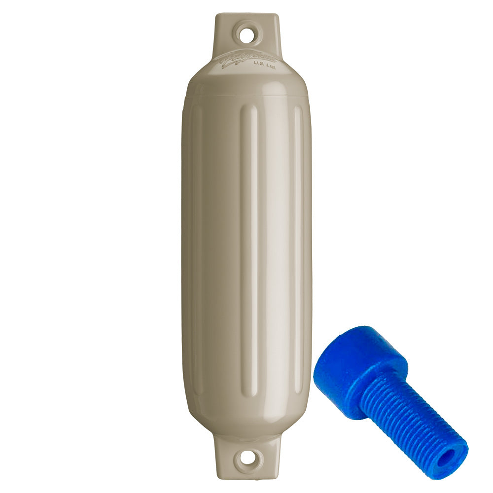 Polyform U.S., Polyform G-2 Twin Eye Fender 4.5" x 15.5" - Sand w/Adapter