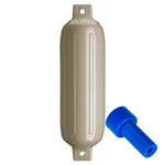 Polyform U.S., Polyform G-4 Twin Eye Fender 6.5" x 22" - Sand w/Adapter
