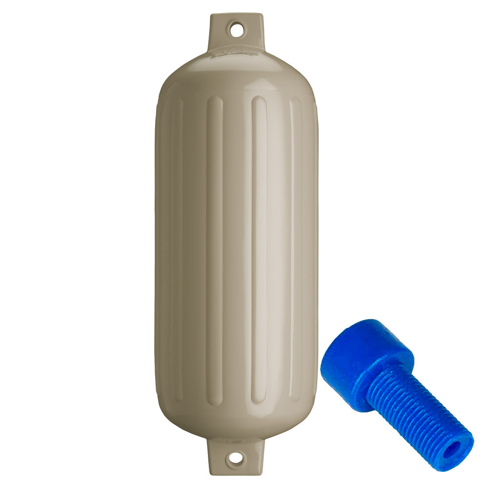 Polyform U.S., Polyform G-6 Twin Eye Fender 11" x 30" - Sand w/Adapter
