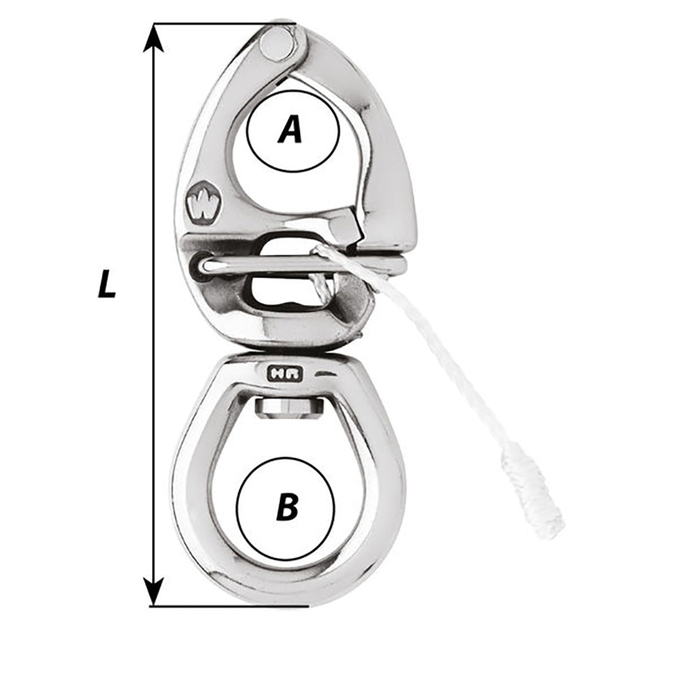 Wichard Marine, Wichard HR Quick Release Snap Shackle w/Large Bail - Length 4-3/4"