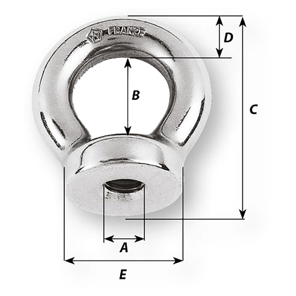 Wichard Marine, Wichard 1/2 Eye Nut - 1-1/16" Diameter