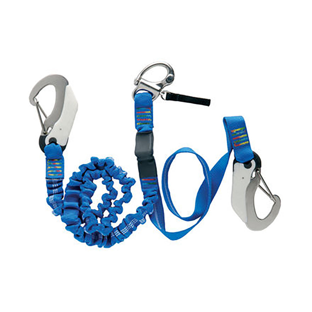 Wichard Marine, Wichard Double Releasable Elastic Tether Fixed Line w/3 Hooks