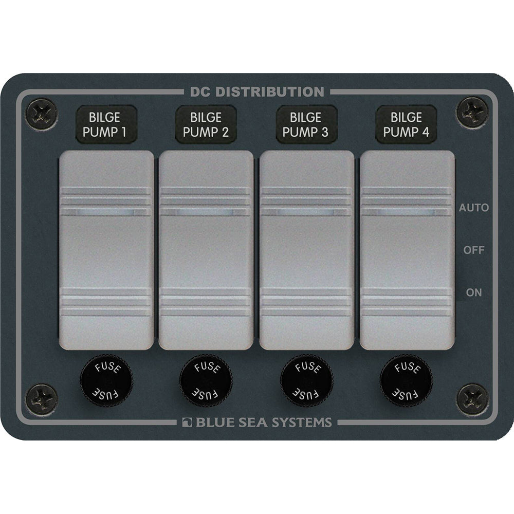 Blue Sea Systems, Blue Sea 8666 Contura 4 Bilge Pump Control Panel