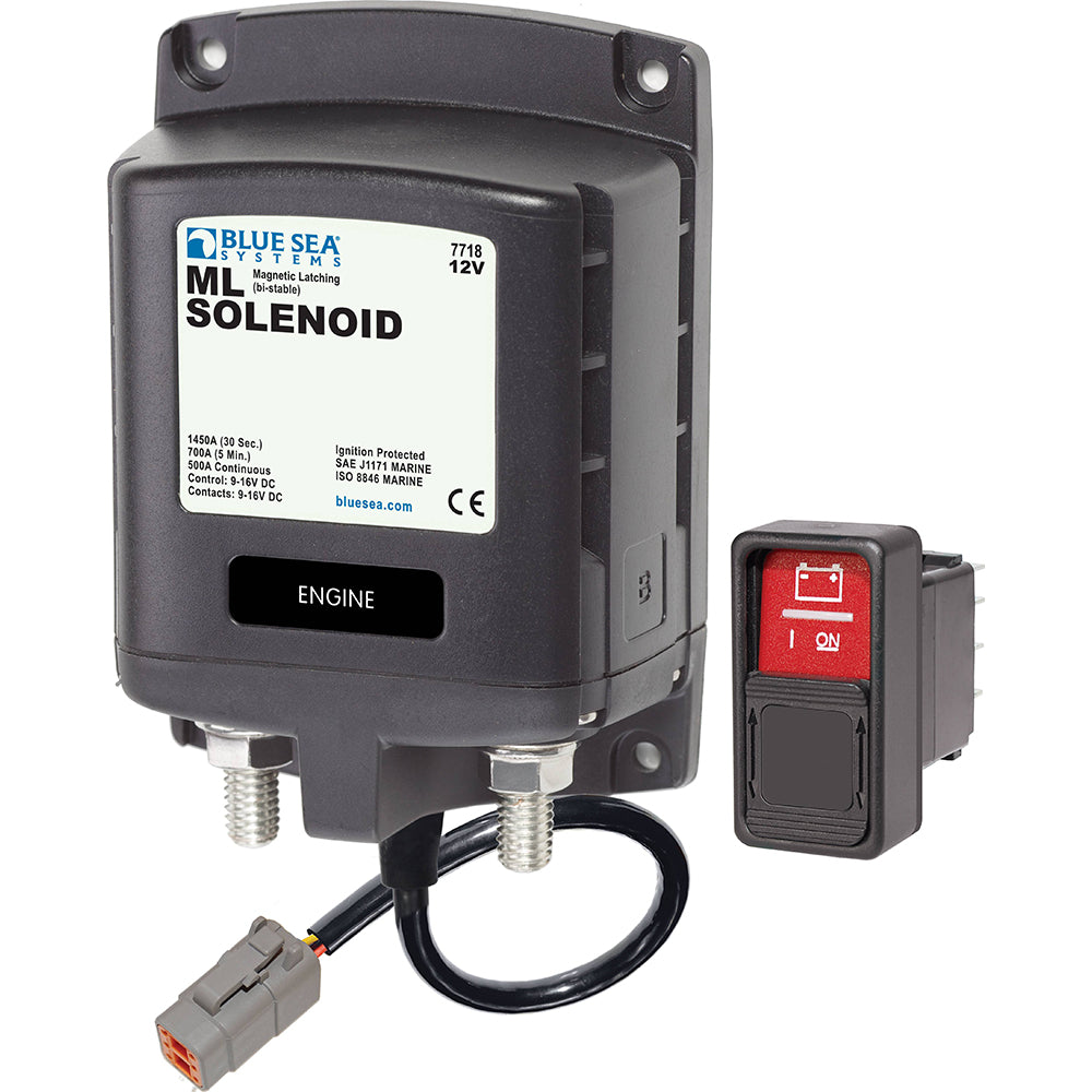 Blue Sea Systems, Blue Sea 7718100 - ML-Series Solenoid Switch - Deutsch Connector - 12V