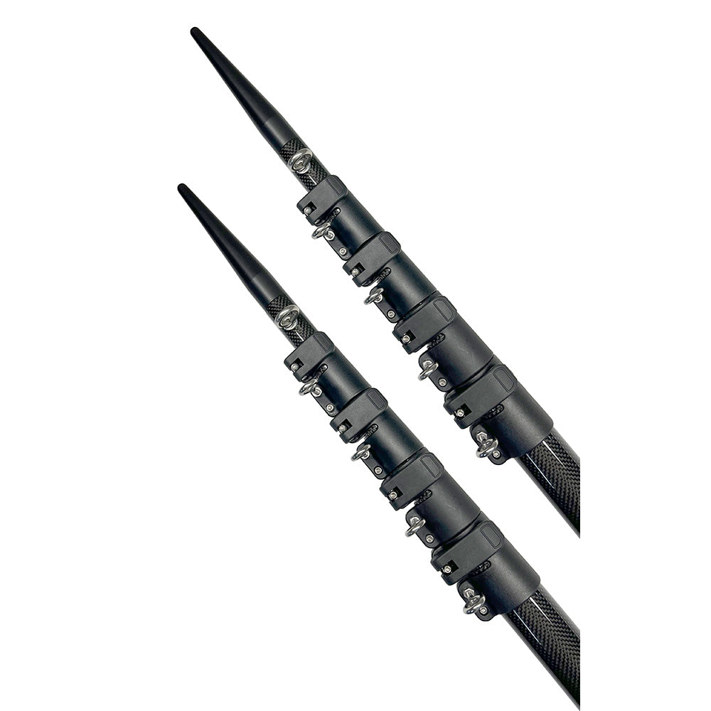 Lee's Tackle, Lee's 26' Telescoping Carbon Fiber Outrigger Poles f/2" Stainless Steel Tubing