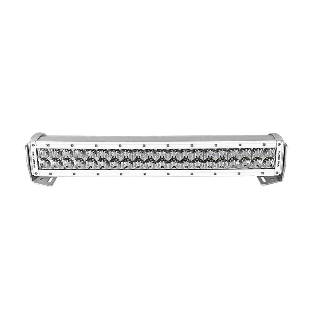 Black Oak LED, Black Oak Pro Series 3.0 Curved Double Row 20" LED Light Bar - Combo Optics - White Housing
