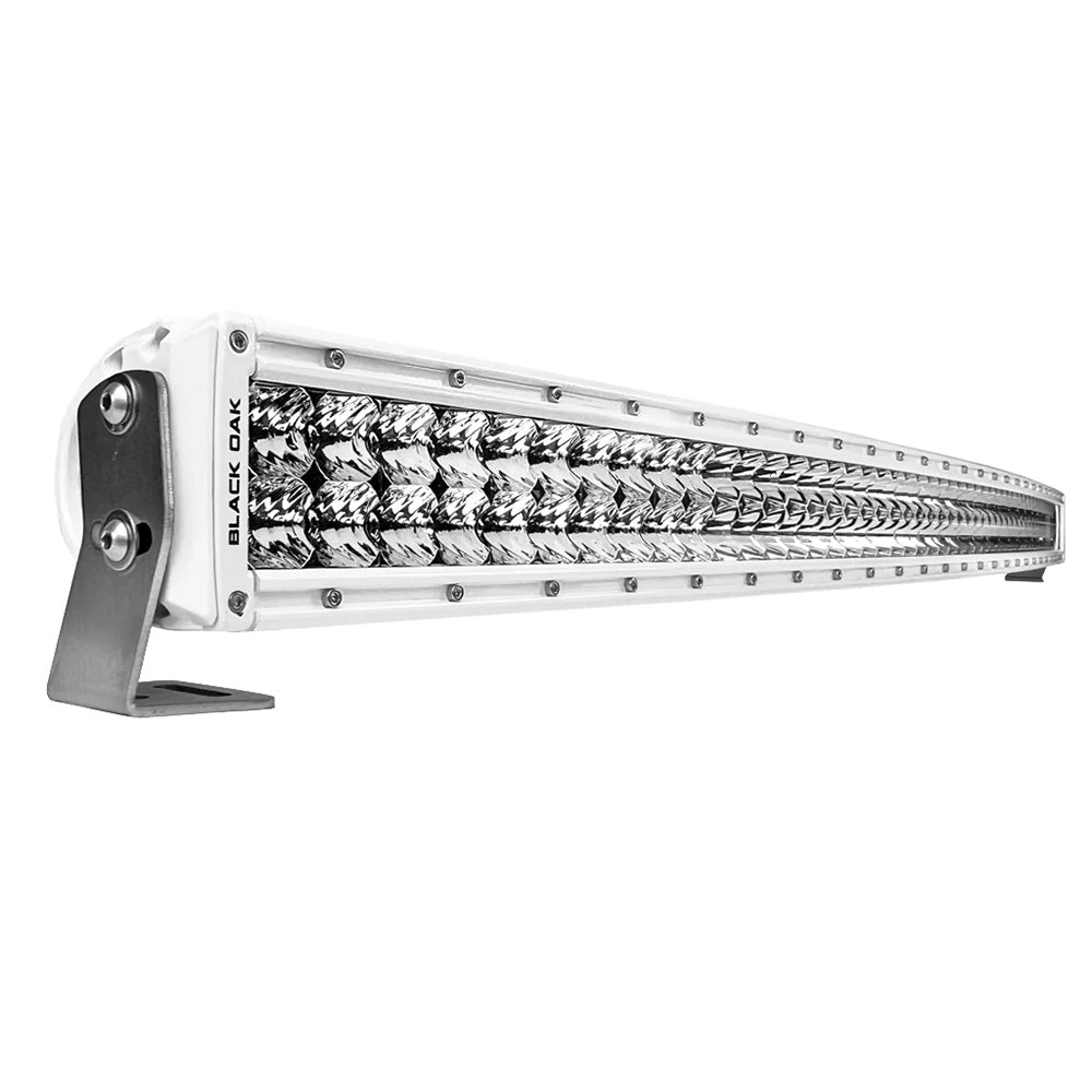 Black Oak LED, Black Oak Pro Series 3.0 Curved Double Row 50" LED Light Bar - Combo Optics - White Housing