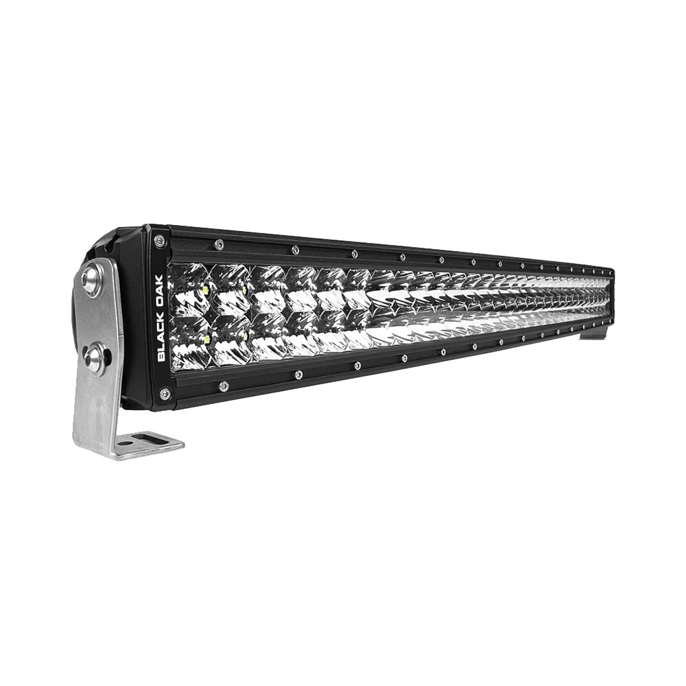 Black Oak LED, Black Oak Pro Series 3.0 Curved Double Row 30" LED Light Bar - Combo Optics - Black Housing