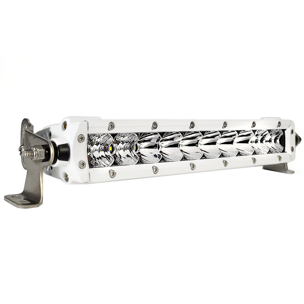 Black Oak LED, Black Oak Pro Series 3.0 Single Row 10" LED Light Bar - Combo Optics - White Housing