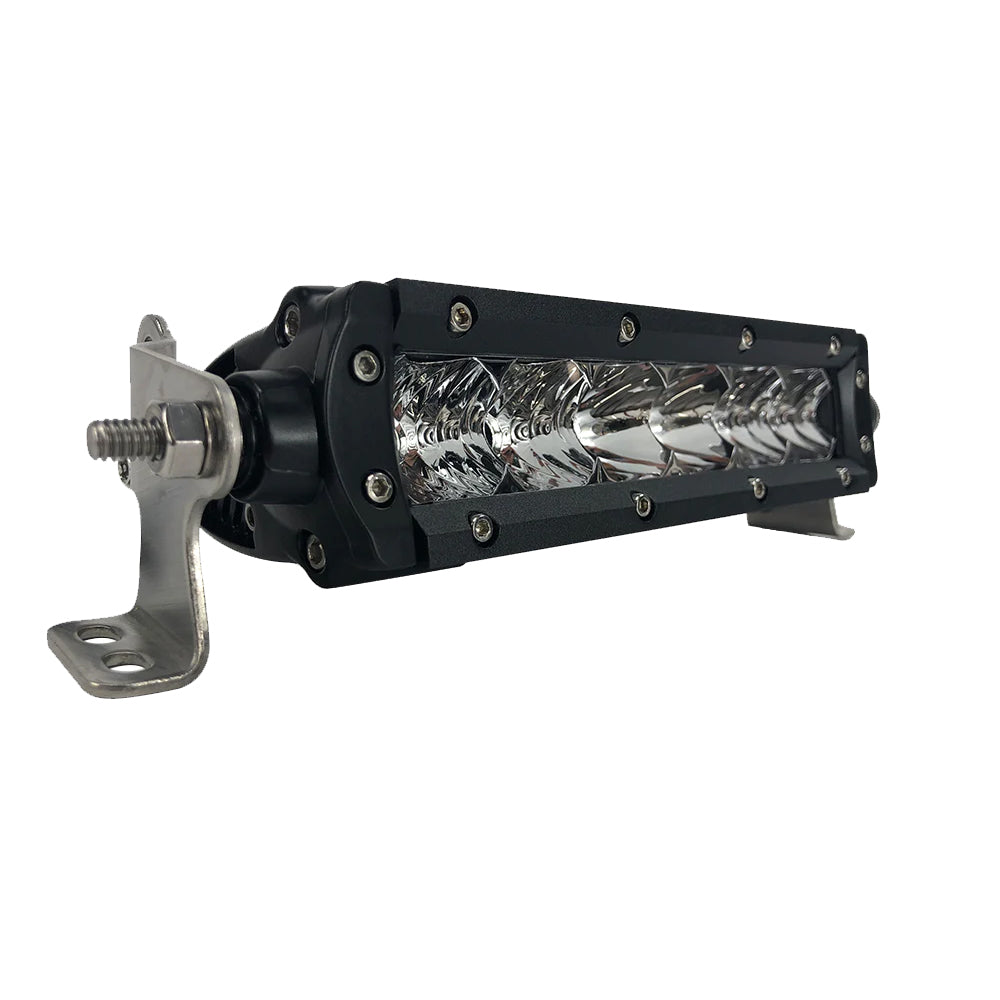 Black Oak LED, Black Oak Pro Series 3.0 Single Row 6" LED Light Bar - Combo Optics - Black Housing