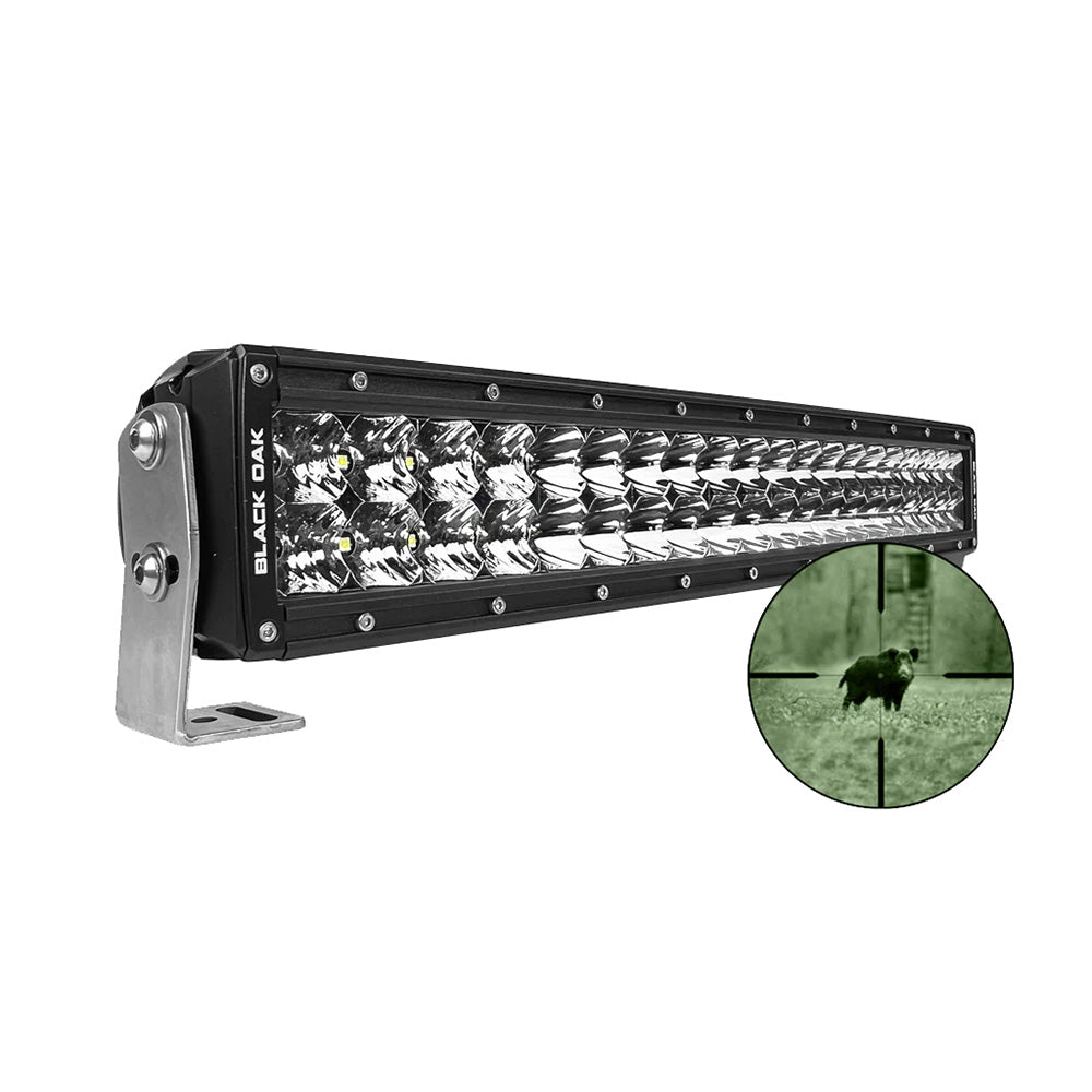 Black Oak LED, Black Oak Pro Series Double Row Combo Infrared 20" 940nm Light Bar - Black
