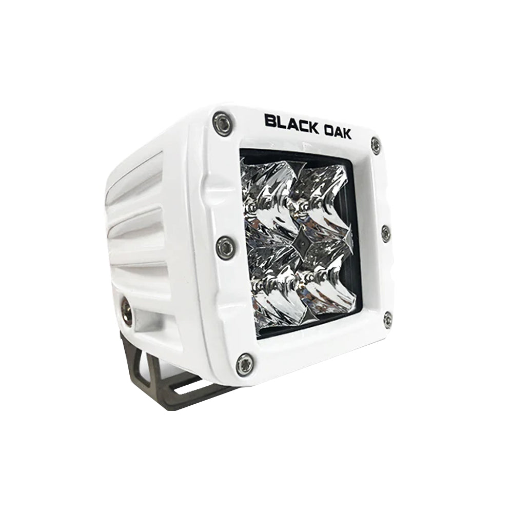 Black Oak LED, Black Oak 2" Marine LED Pod Light - Spot Optics - White Housing - Pro Series 3.0