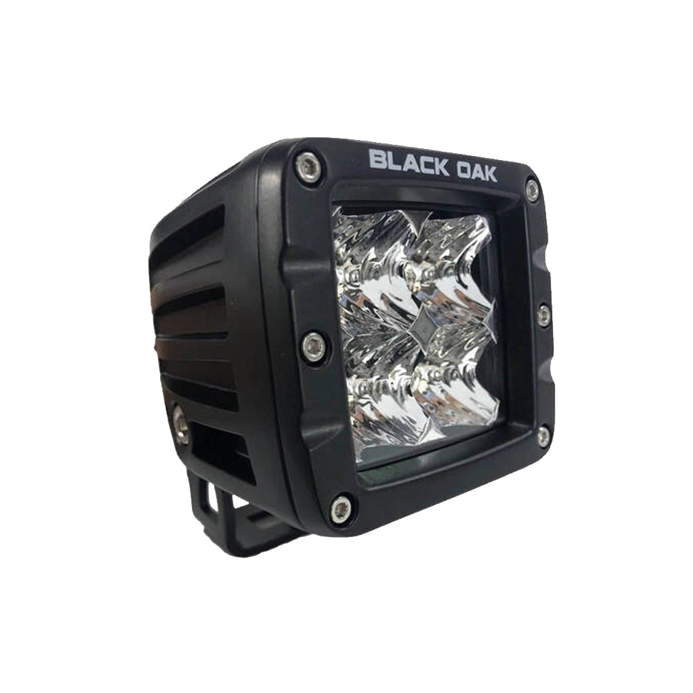 Black Oak LED, Black Oak 2" LED Pod Light - Flood Optics - Black Housing - Pro Series 3.0