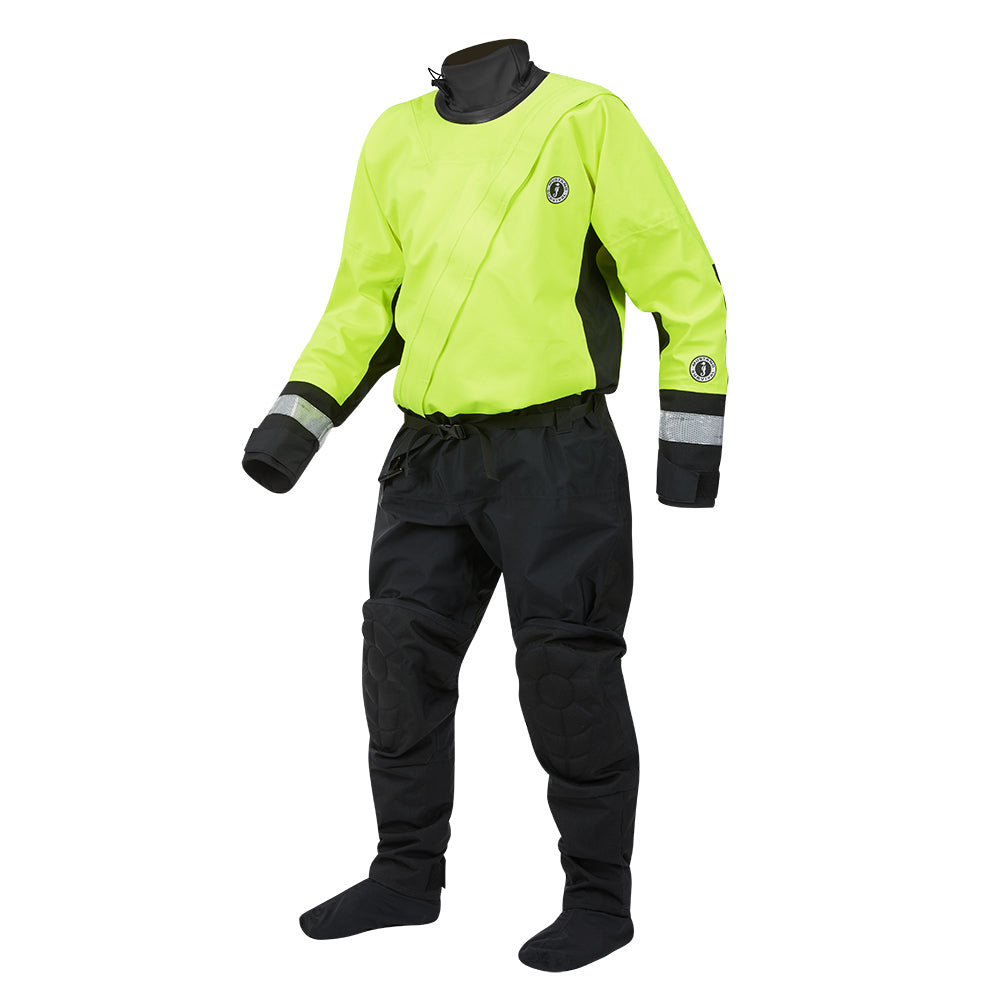 Mustang Survival, Mustang MSD576 Water Rescue Dry Suit - Fluorescent Yellow Green-Black - Large