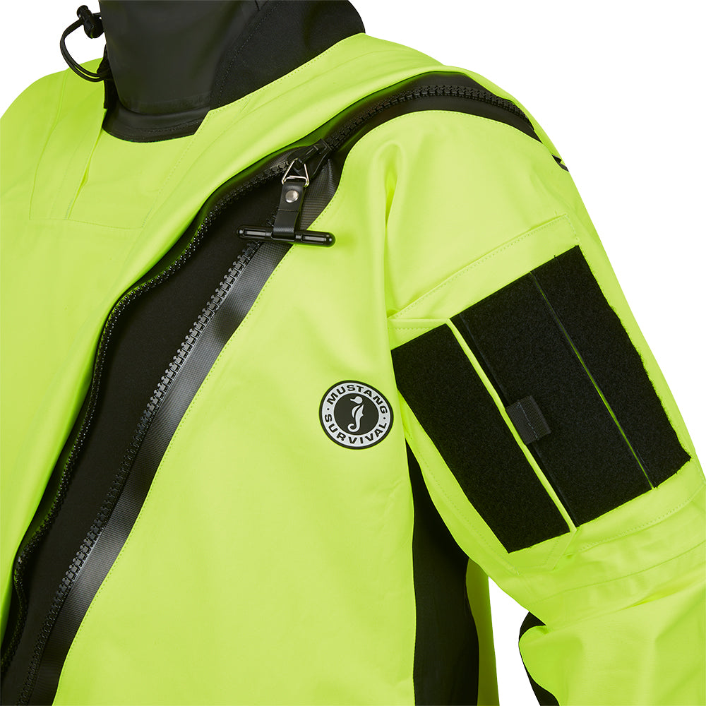 Mustang Survival, Mustang Sentinel™ Series Water Rescue Dry Suit - Fluorescent Yellow Green-Black - XL Regular